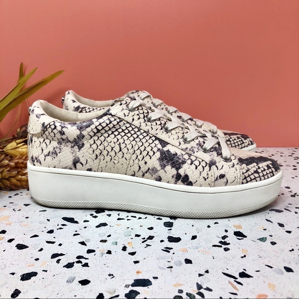 Steve Madden Bertie Snake Print Platform Lace Up … - image 5
